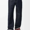 Kavrulmuş Paçalı Denim Kot Kavrulmuş Paçalı Denim Kot