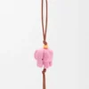 Keçe ve Dana Derisinden Elephant Motifli Charm
