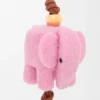Keçe ve Dana Derisinden Elephant Motifli Charm
