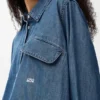 Kemerli Denim Gömlek