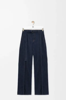 Kemerli Denim Kot Pantolon Kemerli Denim Kot Pantolon