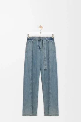 Kemerli Denim Kot Pantolon Kemerli Denim Kot Pantolon