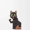 Klasik Dana Derisinden Futurist Kedi Clutch