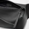 Klasik Dana Derisinden Küçük Puzzle Edge Bel Çantası