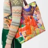 Klasik Dana Derisinden XL Puzzle Fold Tote çantası