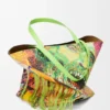 Klasik Dana Derisinden XL Puzzle Fold Tote çantası