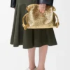 Lamine Kuzu Derisinden Orta Boy Flamenco Clutch Lamine Kuzu Derisinden Orta Boy Flamenco Clutch