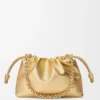 Lamine Kuzu Derisinden Orta Boy Flamenco Purse Lamine Kuzu Derisinden Orta Boy Flamenco Purse
