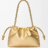 Lamine Kuzu Derisinden Orta Boy Flamenco Purse Lamine Kuzu Derisinden Orta Boy Flamenco Purse