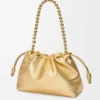 Lamine Kuzu Derisinden Orta Boy Flamenco Purse Lamine Kuzu Derisinden Orta Boy Flamenco Purse