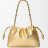 Lamine Kuzu Derisinden Orta Boy Flamenco Purse Lamine Kuzu Derisinden Orta Boy Flamenco Purse
