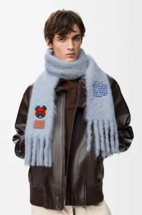 Mohair ve Yün Karışımından Üretilmiş Eşarp