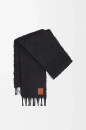 Mohair ve yünden yapılmış fular