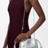 Moiré Desenli Dana Derisinden Mini Flamenco Purse Moiré Desenli Dana Derisinden Mini Flamenco Purse