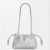 Moiré Desenli Dana Derisinden Mini Flamenco Purse Moiré Desenli Dana Derisinden Mini Flamenco Purse