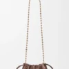 Moiré Desenli Dana Derisinden Mini Flamenco Purse Moiré Desenli Dana Derisinden Mini Flamenco Purse
