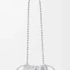Moiré Desenli Dana Derisinden Mini Flamenco Purse Moiré Desenli Dana Derisinden Mini Flamenco Purse