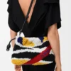 Nakışlı Nappa Deriden Orta Boy Flamenco Purse Nakışlı Nappa Deriden Orta Boy Flamenco Purse