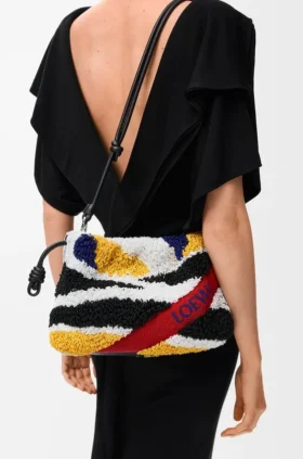 Nakışlı Nappa Deriden Orta Boy Flamenco Purse