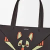 Nappa Dana Derisinden Futurist Cat Orta Boy Puzzle Fold Tote çantası Nappa Dana Derisinden Futurist Cat Orta Boy Puzzle Fold Tote çantası