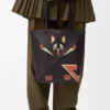 Nappa Dana Derisinden Futurist Cat Orta Boy Puzzle Fold Tote çantası Nappa Dana Derisinden Futurist Cat Orta Boy Puzzle Fold Tote çantası