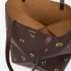 Nappa Dana Derisinden Kediler XL Puzzle Fold Tote çantası Nappa Dana Derisinden Kediler XL Puzzle Fold Tote çantası