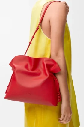 Nappa Dana Derisinden Orta Boy Coil Flamenco Clutch