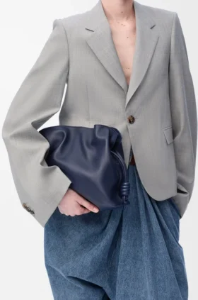 Nappa Dana Derisinden Orta Boy Flamenco Clutch
