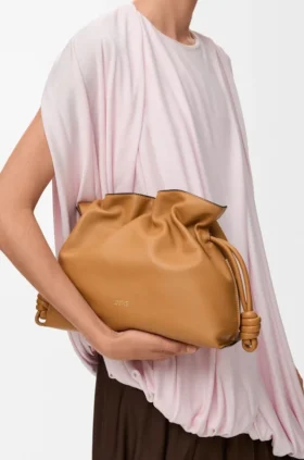 Nappa Dana Derisinden Orta Boy Flamenco Clutch