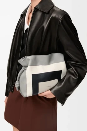 Nappa Dana Derisinden Orta Boy Flamenco Clutch