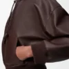 Nappa Kuzu Derisinden Flamenco Kapüşonlu Sweatshirt Nappa Kuzu Derisinden Flamenco Kapüşonlu Sweatshirt