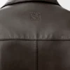 Nappa Kuzu Derisinden Kısa Kollu Gömlek Nappa Kuzu Derisinden Kısa Kollu Gömlek