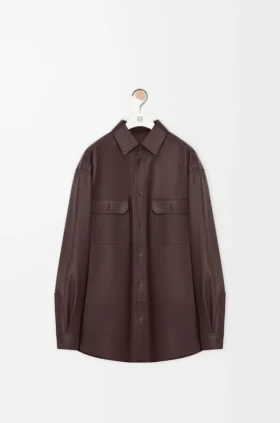 Nappa Kuzu Derisinden Üretilmiş Overshirt