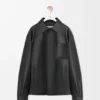 Nappa Kuzu Derisinden Üretilmiş Overshirt