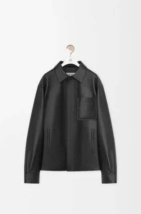 Nappa Kuzu Derisinden Üretilmiş Overshirt