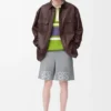 Nappa Kuzu Derisinden Üretilmiş Overshirt