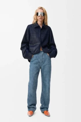 Nappa Kuzu Derisinden Üretilmiş Overshirt