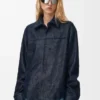 Nappa Kuzu Derisinden Üretilmiş Overshirt
