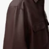 Nappa Kuzu Derisinden Üretilmiş Overshirt