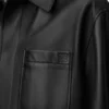 Nappa Kuzu Derisinden Üretilmiş Overshirt