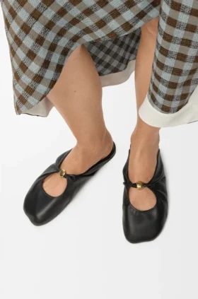 Nappa Kuzu Derisinden Yumuşak Pebble Mule