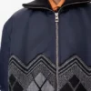 Naylon ve Yün Karışımlı Bomber Ceket Naylon ve Yün Karışımlı Bomber Ceket