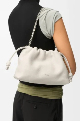 İnce Damarlı Dana Derisinden Orta Boy Flamenco Purse