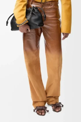 İnce Damarlı Dana Derisinden Orta Boy Flamenco Purse