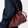 İnce Damarlı Dana Derisinden Orta Boy Flamenco Purse İnce Damarlı Dana Derisinden Orta Boy Flamenco Purse