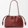 İnce Damarlı Dana Derisinden Orta Boy Flamenco Purse İnce Damarlı Dana Derisinden Orta Boy Flamenco Purse