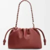 İnce Damarlı Dana Derisinden Orta Boy Flamenco Purse İnce Damarlı Dana Derisinden Orta Boy Flamenco Purse