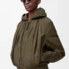 Pamuk Karışımlı Kapüşonlu Ceket Pamuk Karışımlı Kapüşonlu Ceket