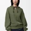 Pamuk ve Kaşmir Flamenco Kapüşonlu Sweatshirt Pamuk ve Kaşmir Flamenco Kapüşonlu Sweatshirt