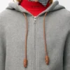 Pamuk ve Kaşmir Flamenco Kapüşonlu Sweatshirt Pamuk ve Kaşmir Flamenco Kapüşonlu Sweatshirt
